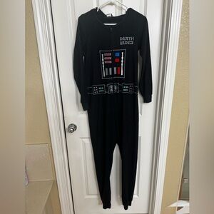 Star Wars Darth Vader onesie union suit pajamas size small